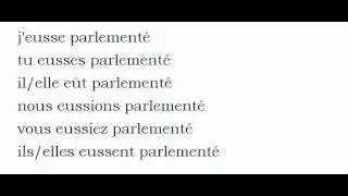 Conjugate French verb #  Parlementer = parley