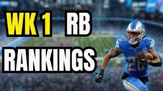 Week 1 Fantasy Football Running Back Rankings & Matchup Preview | MUST START RBs