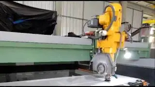 Montagem de Cuba em Tampo Fabricado com Serra Ponte Mecaltec