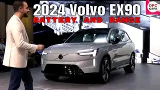New 2024 Volvo EX90 Full Electric 7 Seater SUV Battery and Range