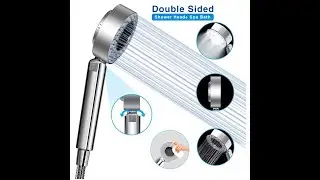 Double Side Water Shower Faucet Shaking Shower Dual Multi-Function High Pressure Handheld