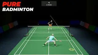 Pure Badminton - Career Mode - Training: Drop/Net Shots Lvl 2, Defense Lvl 2 #9
