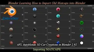 Blender Learning Quick Tip - How to Import Old Matcaps into any later version of Blender