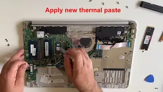 HP Notebook HP 15s fqxxx open change thermal paste, replacement battery, upgrade ssd and ddr4 memory