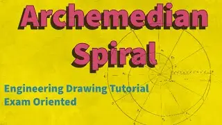 How To Draw Archemedian Spiral | Construction of archemedian spiral | Spiral Construction 
