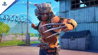 Fortnite Weapon X Wolverine Skin Gameplay
