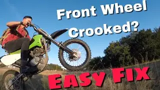 Dirt bike front wheel alignment - Hesh Life Garage - easy fix and Goon Ride