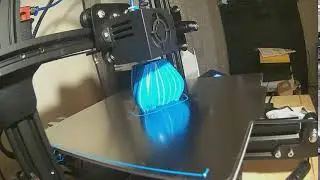 3D Print - Mandelbrot Vase - Filament One Sky Blue PETG - 071220