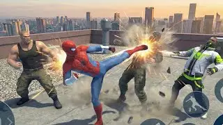 Spider man fighting Hero Vegas Crime Simulator | Mage Robot Fight in City #38-Android Gameplay p-09