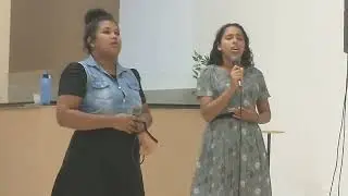 AMANDA E JOYCE CANTAM NA IGREJA ADVENTISTA DR F&Aacute;BIO 2, CUIAB&Aacute; MT BRASIL.