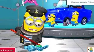 Sea dog minion performed 80 slide under obstacles with Submarine props in AVL