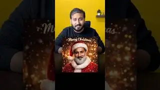 How to create Santa Claus Photo of yourself using AI (Prompt In Pinned Comment) #shorts #christmas