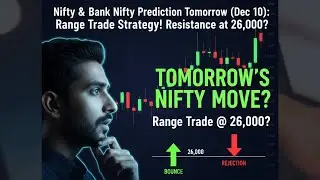 Nifty & Bank Nifty Prediction Tomorrow (Dec 10): Range Trade Strategy! Resistance at 26,000?