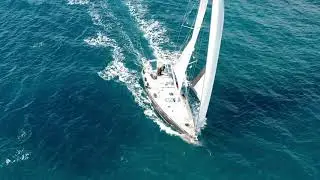 Sailing Yacht Vivaldi filmed with a Mavic 2 Pro Drone footage in 4K // Limassol Cyprus