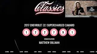 Win this genuine 2017 ZL1 Camaro with a supercharged 6.2L LT4 V8