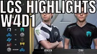 LCS Highlights ALL GAMES Week 4 Day 1 Spring 2020 League of Legends Championship Series