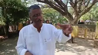 Goan Reporter:: Activist Mariano speaking on St Estevam Villagers protest to proposed 11mts Road 