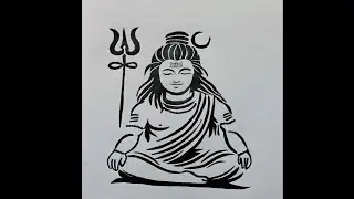 How To Draw Shiv Ji,Shiv Ji ki Drawing ✍️ #simplyindianart 