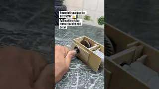 How to make rc tractor gearbox at home | rc tractor model maker #rcservo