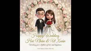 Hai Nh&acirc;n & &Uacute;t Xu&acirc;n Wedding Cartoon version | From Nemo Studio