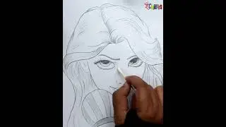 ❤Rapunzel❤ Draw Tangled Disney movie. Most Amazing Drawing. Rapunzel. Tangled. e Children...#shorts