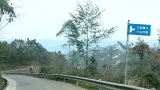 Drive down the Rugged Mountain Road | Nearly 180 Degree Bend | Chengdu | Driving Noise | ASMR