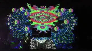 Video mapping VJ for Oasis Festival 2018