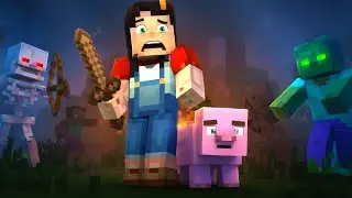 💥 Minecraft Movie: Petra's Epic Rescue! Creeper Fight & The FATAL FALL (Telltale Story Part 2)
