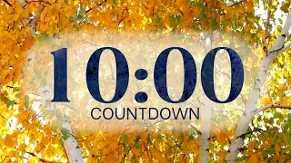 10 Minute Autumn Leaves Classroom Timer With Alarm