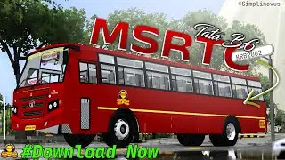 New Realistic MSRTC BS6 Bus Mod | Release | Password In Video | KRB2002