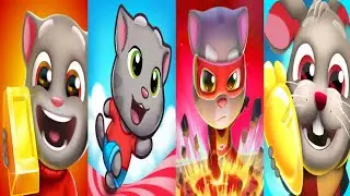 Talking Tom Gold Run Vs Tom Hero Dash Vs Run Talking Ninja Run Vs Tom Candy Run Android Gameplay