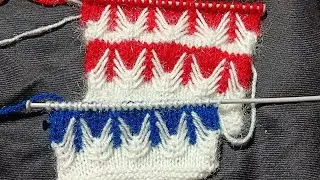 Two colour sweater design/ Baby Cardigan