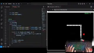 ASMR Programming - coding snake game - No Talking