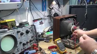GE   RCA TV lines at top of picture