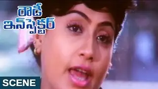 Vijaya Shanthi Action Scene || Rowdy Inspector Telugu Movie || Bala Krishna, Vijaya Shanthi
