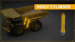 2960738 ; 296-0738 Гидроцилиндр подъема кузова CAT 773 (hoist cylinder caterpillar)