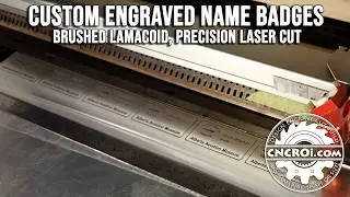 Custom Engraved Name Badges: Brushed Lamacoid