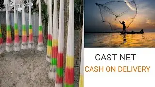 readymade color cast net wholesale price ( cast net market delhi best quality FISHNET) COD AVAILABLE