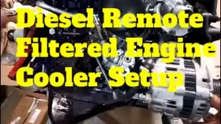 Overheating Diesel Engine Fix Fit Remote Filtered Oil Cooler - Remote Oil Cooler Installation