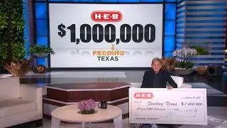 Ellen Announces $1 Million Donation from H-E-B to Feeding Texas!