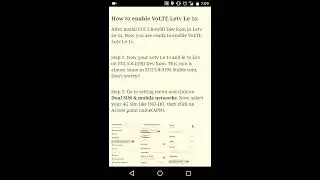 Enable Volte In Le 1S and Le 1S eco  [ 100% Works ] How To Enable Volte In Le 1s and Le 1s Eco