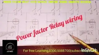 Power factor relay auto manual  wiring diagram 