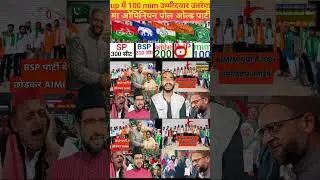 यूपी चुनाव में AIMIM पार्टी 100 सीट पर उम्मीदवार उतरेंगे #upelection2027 #aimimnews #shortsfeed