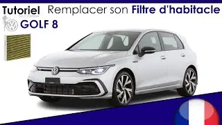 Remplacement du filtre d'habitacle sur Golf 8