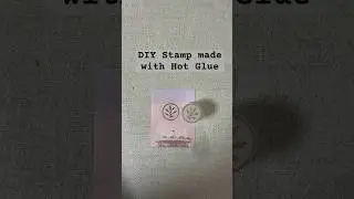 DIY stamp made with hot glue #DIY #art #crafts #stamps #hotglue #doityourself #doityourself #hotglue