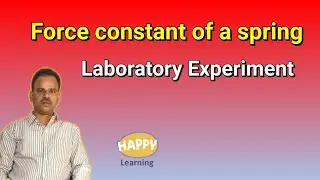 Force constant of a spring/HAPPY Learning