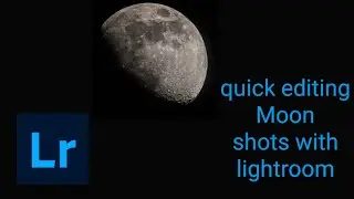 how to quickly edit a Moon photo with lightroom mobile app!