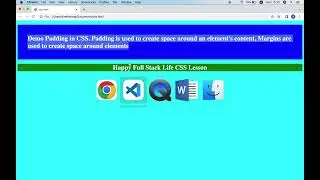 Basic CSS Lesson 9: CSS Padding, Left, right, bottom, top padding. Padding vs Margin