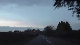 Driving On The A417 From Trumpet Crossroads To Stretton Grandison, Herefordshire, England