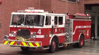 Lancaster city bureau of fire spare engine 4 responding to a fire alarm